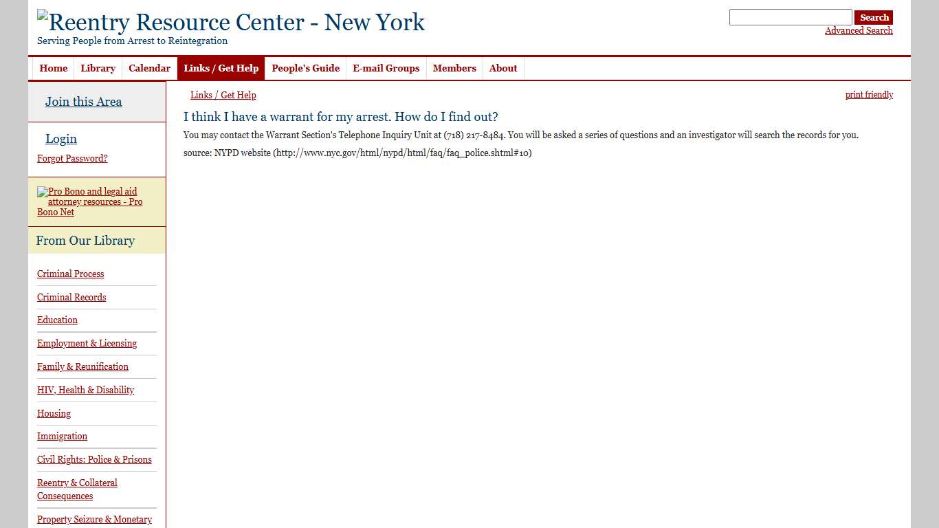 I think I have a warrant for my arrest. How do I find out? - Reentry Net